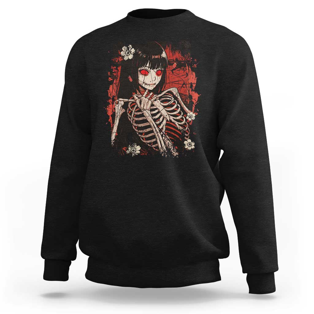 Horror Anime Manga Sweatshirt Japan Japanese Creepy Kawaii Goth - Wonder Print Shop
