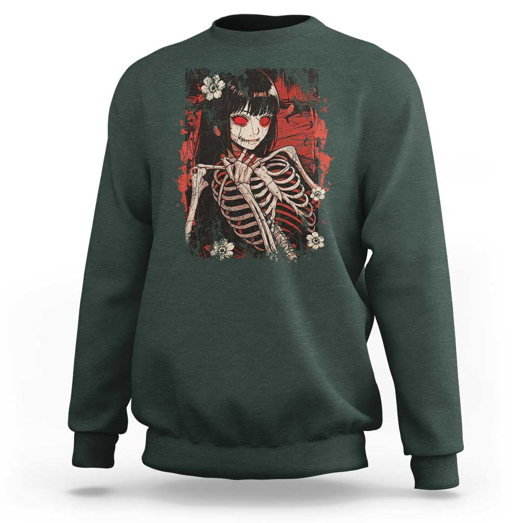 Horror Anime Manga Sweatshirt Japan Japanese Creepy Kawaii Goth - Wonder Print Shop