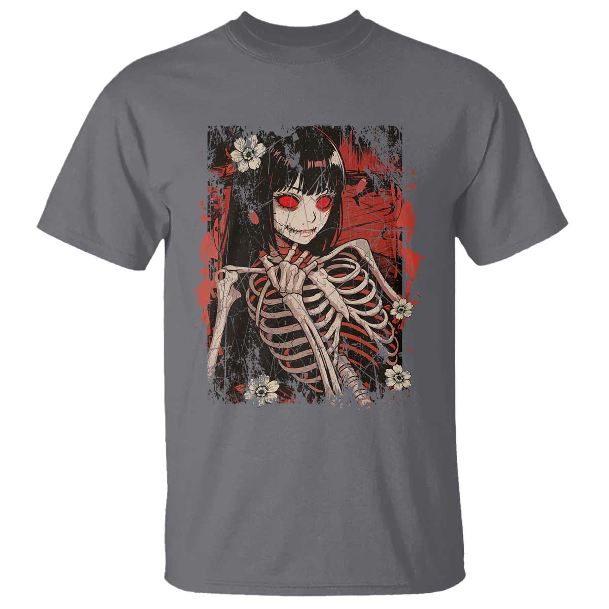 Horror Anime Manga T Shirt Japan Japanese Creepy Kawaii Goth - Wonder Print Shop