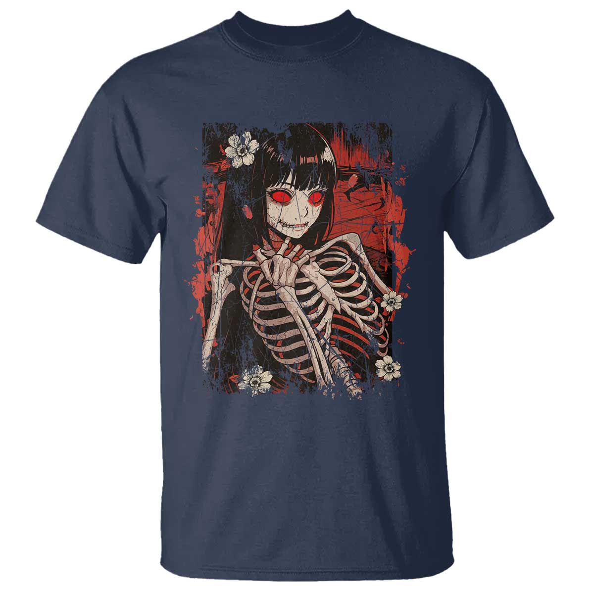 Horror Anime Manga T Shirt Japan Japanese Creepy Kawaii Goth - Wonder Print Shop