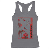Japanese Spider Lily Racerback Tank Top Soft Grunge Anime Aesthetic Flower - Wonder Print Shop