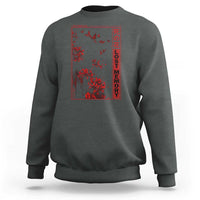 Japanese Spider Lily Sweatshirt Soft Grunge Anime Aesthetic Flower - Wonder Print Shop