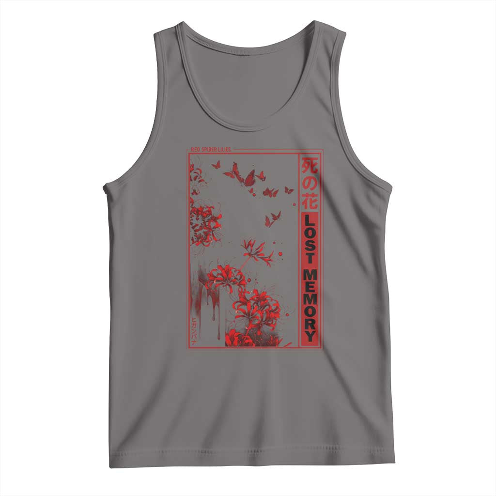 Japanese Spider Lily Tank Top Soft Grunge Anime Aesthetic Flower - Wonder Print Shop