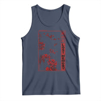 Japanese Spider Lily Tank Top Soft Grunge Anime Aesthetic Flower - Wonder Print Shop