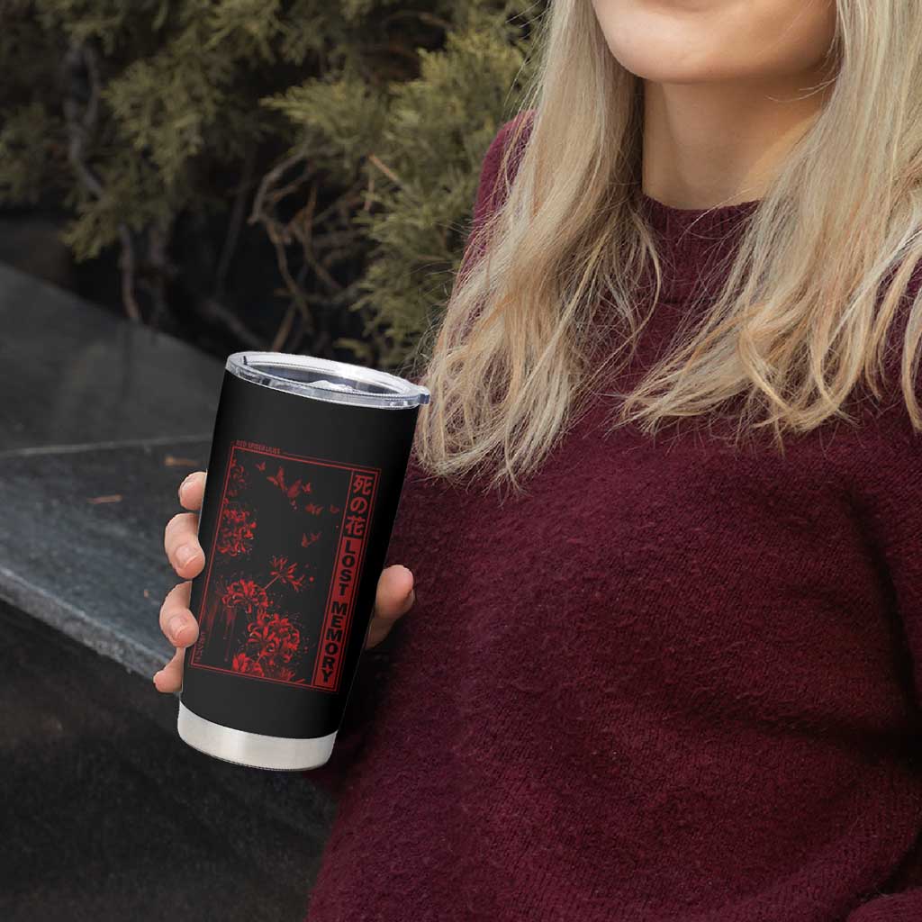 Japanese Spider Lily Tumbler Cup Soft Grunge Anime Aesthetic Flower - Wonder Print Shop