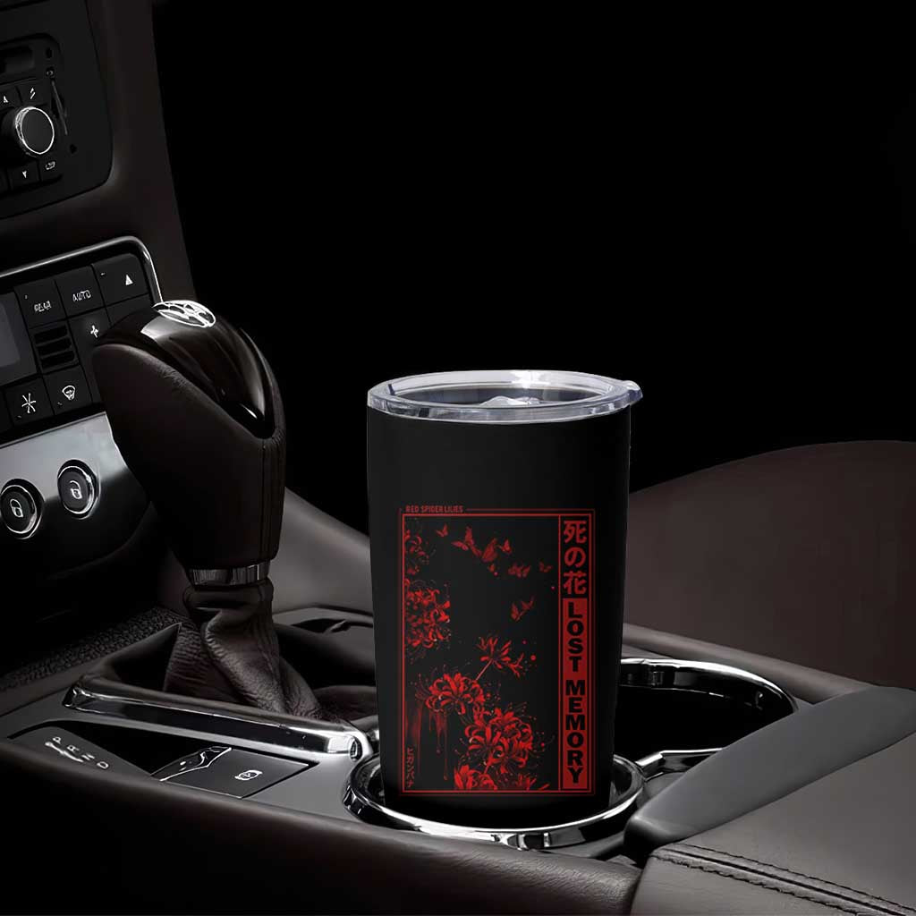 Japanese Spider Lily Tumbler Cup Soft Grunge Anime Aesthetic Flower - Wonder Print Shop