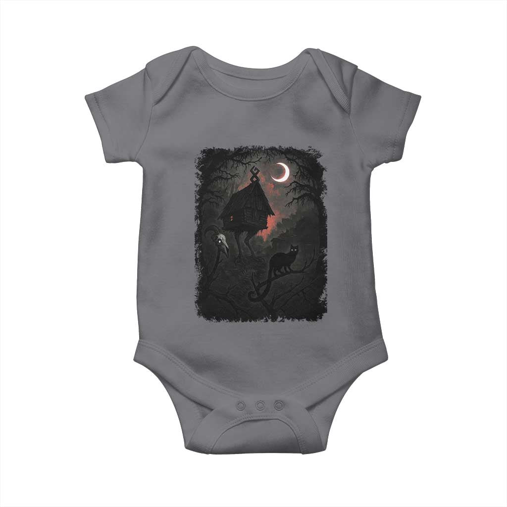 Baba Yaga House Baby Onesie Gothic Slavic Folklore Russia Fairy Tale - Wonder Print Shop