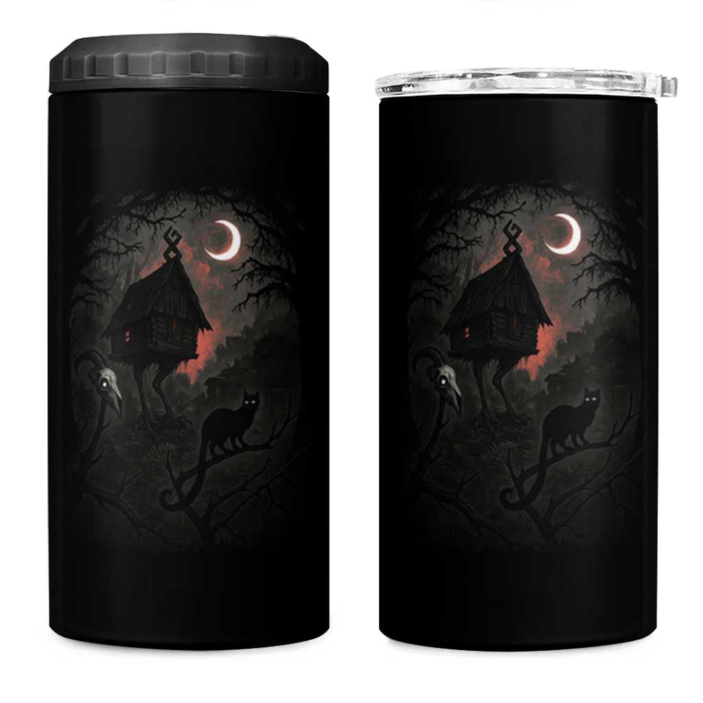 Baba Yaga House 4 in 1 Can Cooler Tumbler Gothic Slavic Folklore Russia Fairy Tale - Wonder Print Shop