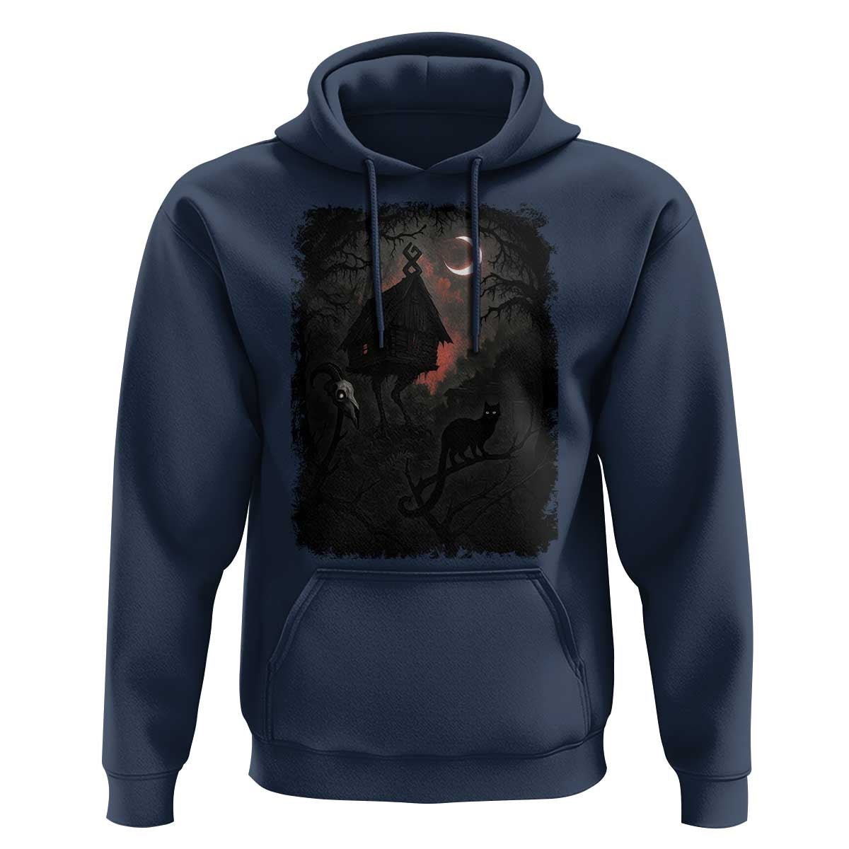 Baba Yaga House Hoodie Gothic Slavic Folklore Russia Fairy Tale - Wonder Print Shop