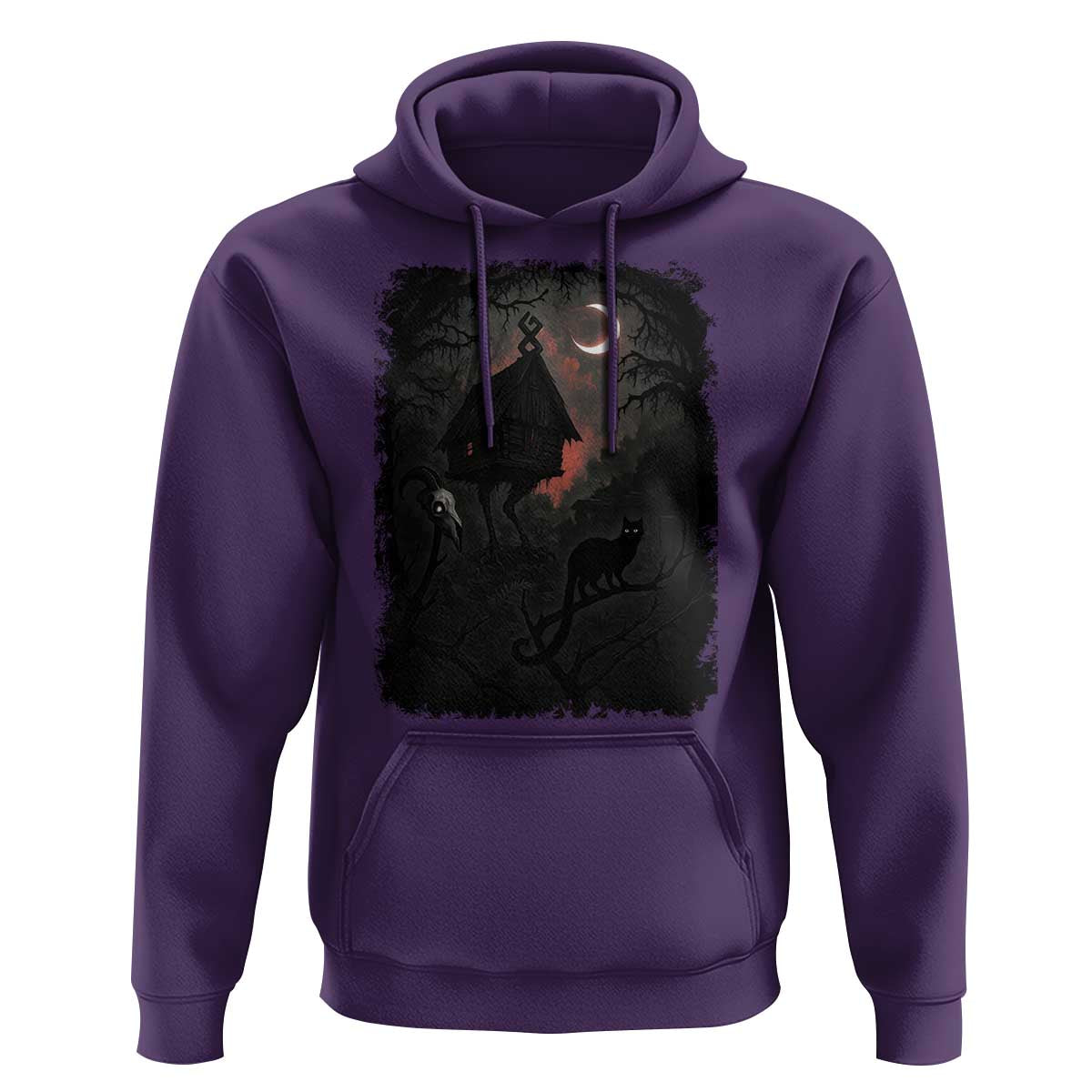 Baba Yaga House Hoodie Gothic Slavic Folklore Russia Fairy Tale - Wonder Print Shop