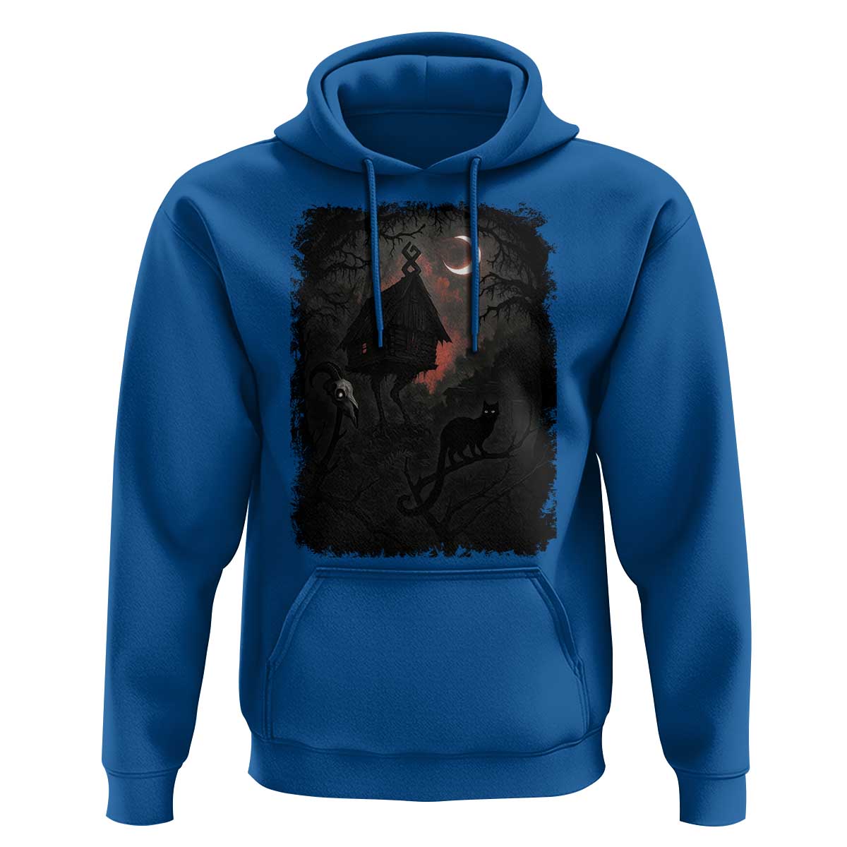 Baba Yaga House Hoodie Gothic Slavic Folklore Russia Fairy Tale - Wonder Print Shop