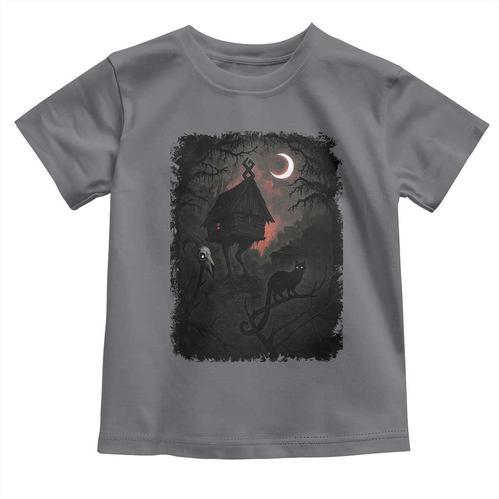 Baba Yaga House Toddler T Shirt Gothic Slavic Folklore Russia Fairy Tale - Wonder Print Shop