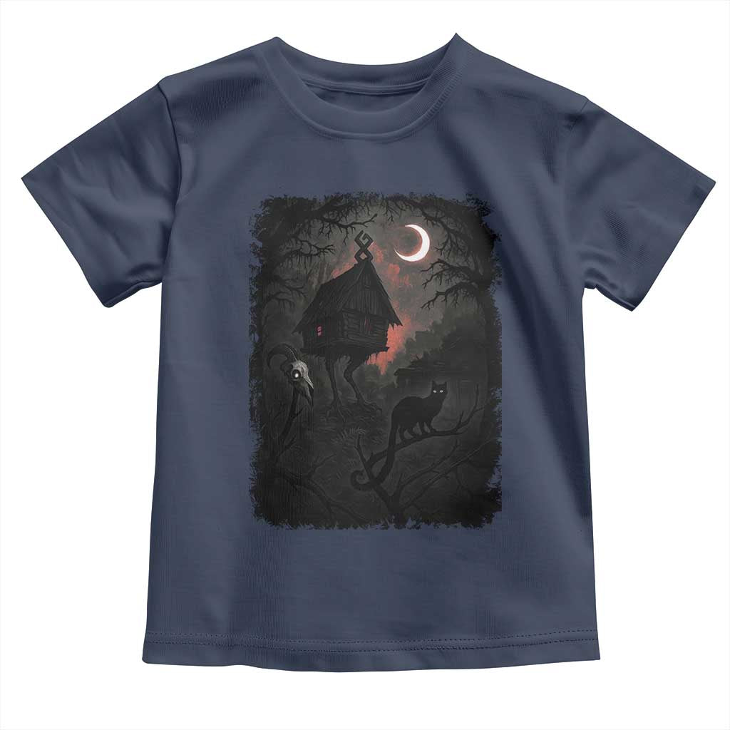 Baba Yaga House Toddler T Shirt Gothic Slavic Folklore Russia Fairy Tale - Wonder Print Shop