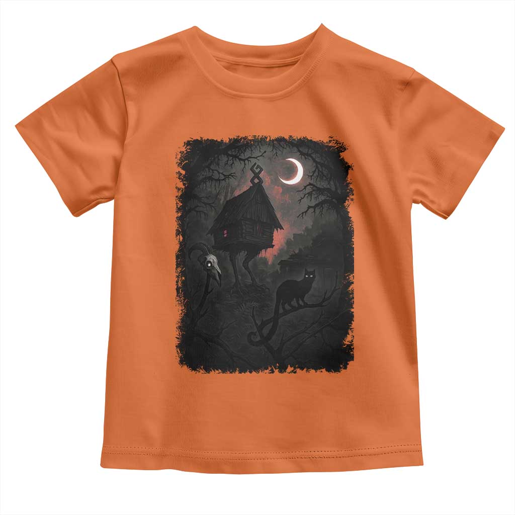 Baba Yaga House Toddler T Shirt Gothic Slavic Folklore Russia Fairy Tale - Wonder Print Shop
