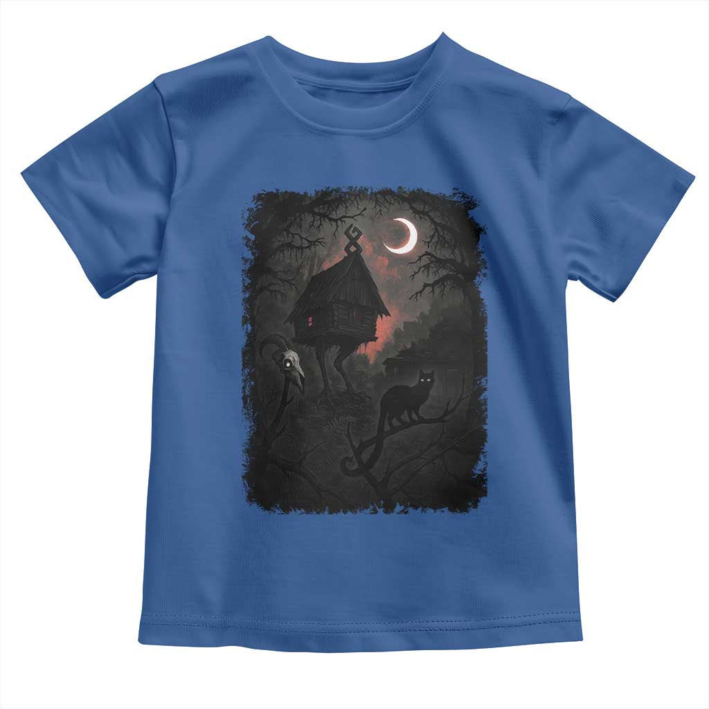 Baba Yaga House Toddler T Shirt Gothic Slavic Folklore Russia Fairy Tale - Wonder Print Shop