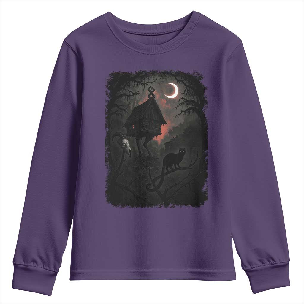 Baba Yaga House Youth Sweatshirt Gothic Slavic Folklore Russia Fairy Tale - Wonder Print Shop