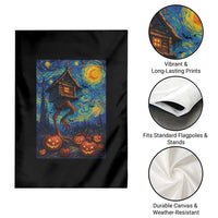 Baba Yaga House Garden Flag Starry Night Van Gogh Slavic Folklore Russia Fairy Tale - Wonder Print Shop