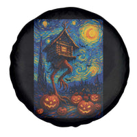 Baba Yaga House Spare Tire Cover Starry Night Van Gogh Slavic Folklore Russia Fairy Tale - Wonder Print Shop