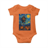 Baba Yaga House Baby Onesie Starry Night Van Gogh Slavic Folklore Russia Fairy Tale - Wonder Print Shop