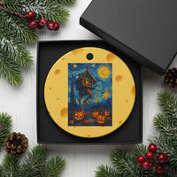 Baba Yaga House Ceramic Ornament Starry Night Van Gogh Slavic Folklore Russia Fairy Tale - Wonder Print Shop
