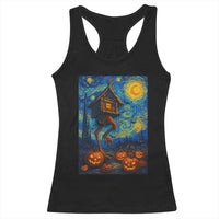 Baba Yaga House Racerback Tank Top Starry Night Van Gogh Slavic Folklore Russia Fairy Tale - Wonder Print Shop