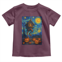 Baba Yaga House Toddler T Shirt Starry Night Van Gogh Slavic Folklore Russia Fairy Tale - Wonder Print Shop