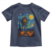 Baba Yaga House Toddler T Shirt Starry Night Van Gogh Slavic Folklore Russia Fairy Tale - Wonder Print Shop