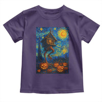 Baba Yaga House Toddler T Shirt Starry Night Van Gogh Slavic Folklore Russia Fairy Tale - Wonder Print Shop