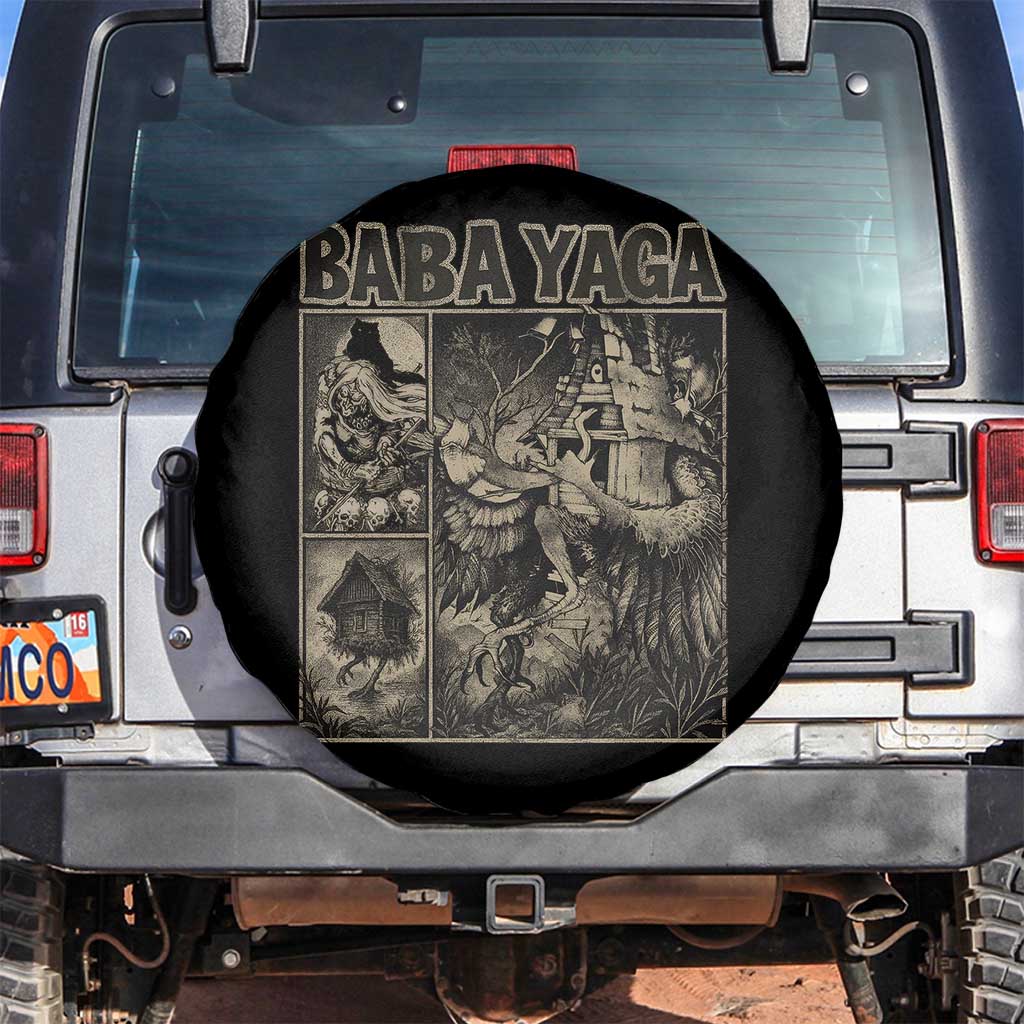Baba Yaga House Spare Tire Cover Slavic Folklore Russia Fairy Tale Horror Fans - Wonder Print Shop