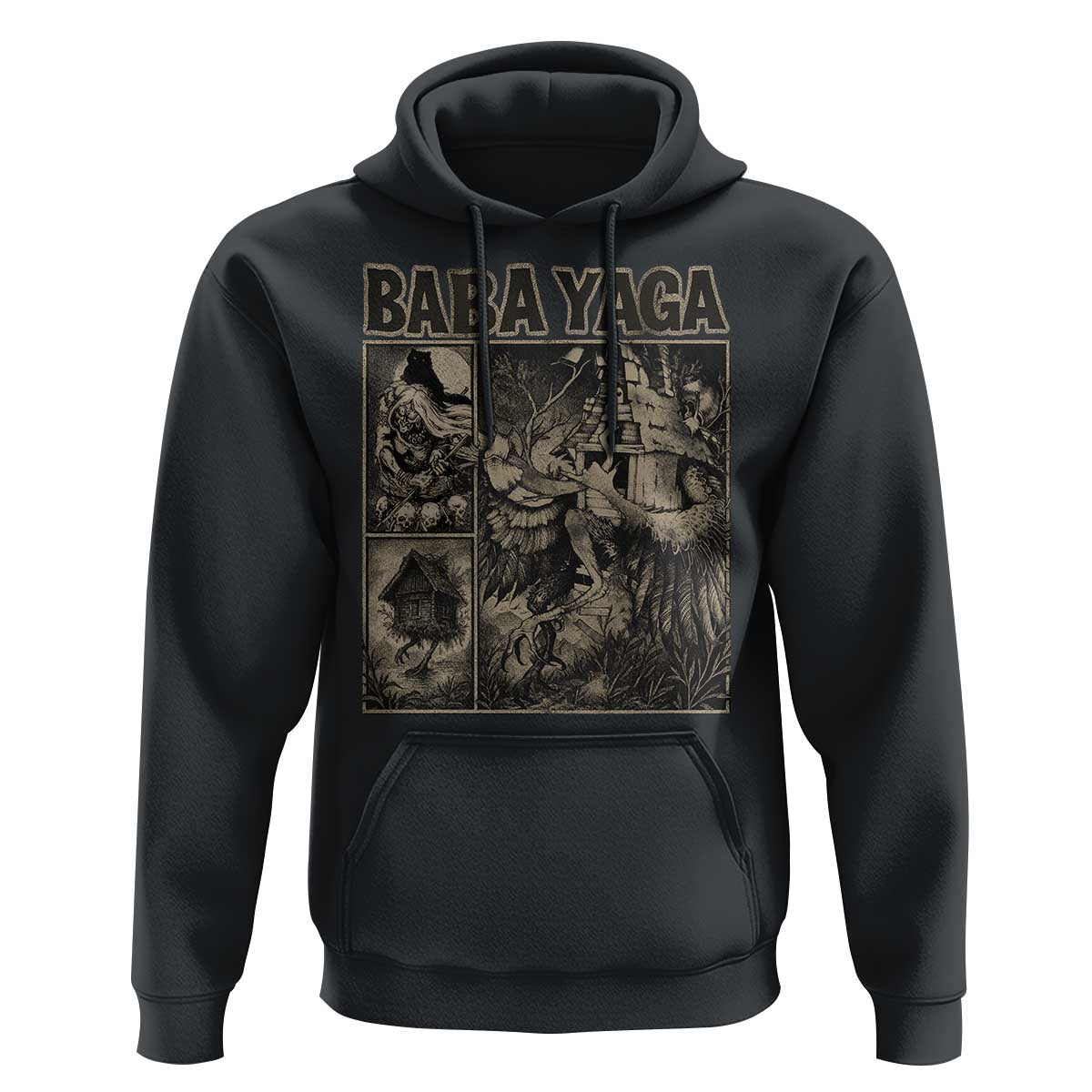 Baba Yaga House Hoodie Slavic Folklore Russia Fairy Tale Horror Fans - Wonder Print Shop