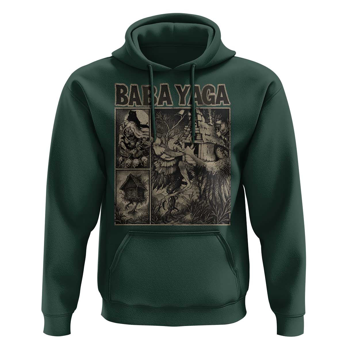 Baba Yaga House Hoodie Slavic Folklore Russia Fairy Tale Horror Fans - Wonder Print Shop