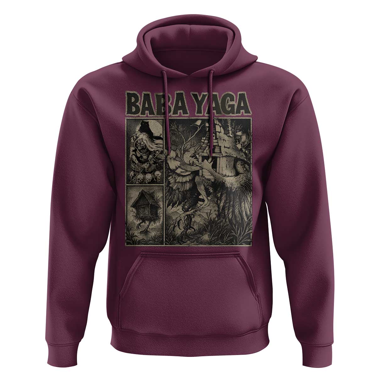 Baba Yaga House Hoodie Slavic Folklore Russia Fairy Tale Horror Fans - Wonder Print Shop
