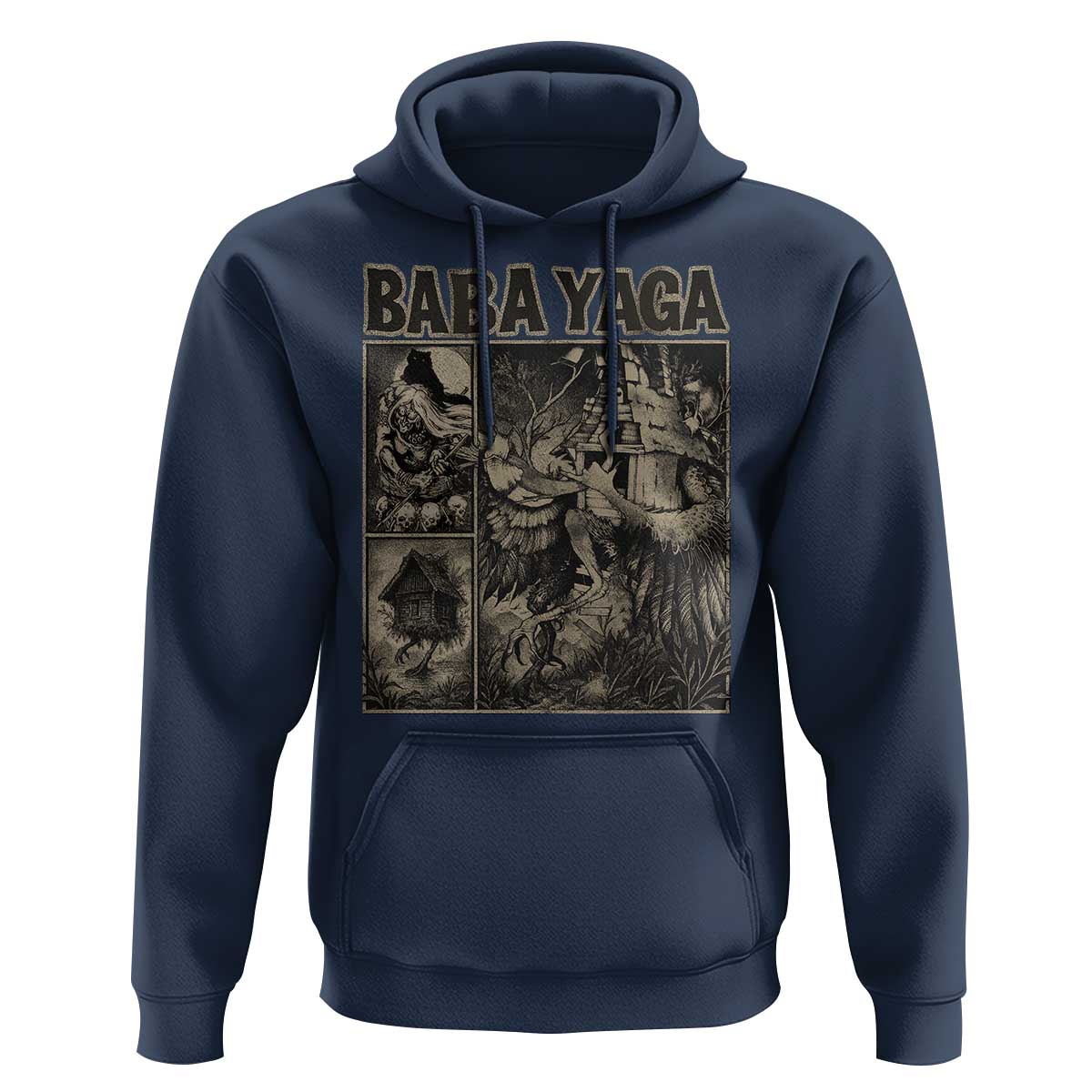 Baba Yaga House Hoodie Slavic Folklore Russia Fairy Tale Horror Fans - Wonder Print Shop
