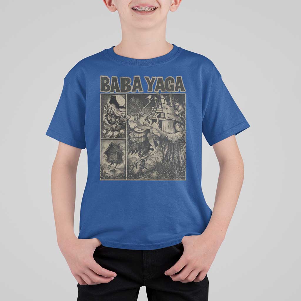 Baba Yaga House T Shirt For Kid Slavic Folklore Russia Fairy Tale Horror Fans - Wonder Print Shop