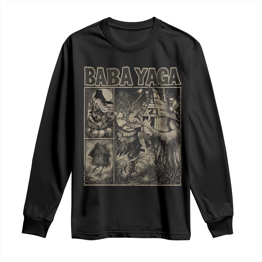 Baba Yaga House Long Sleeve Shirt Slavic Folklore Russia Fairy Tale Horror Fans - Wonder Print Shop
