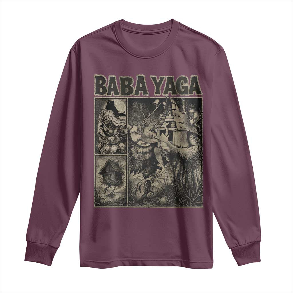 Baba Yaga House Long Sleeve Shirt Slavic Folklore Russia Fairy Tale Horror Fans - Wonder Print Shop