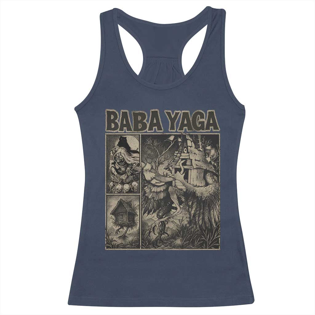 Baba Yaga House Racerback Tank Top Slavic Folklore Russia Fairy Tale Horror Fans - Wonder Print Shop