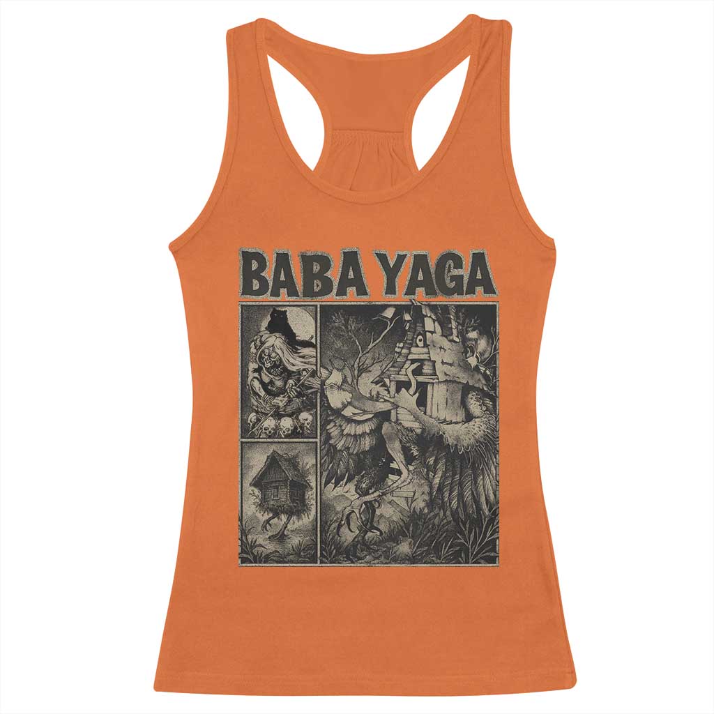 Baba Yaga House Racerback Tank Top Slavic Folklore Russia Fairy Tale Horror Fans - Wonder Print Shop