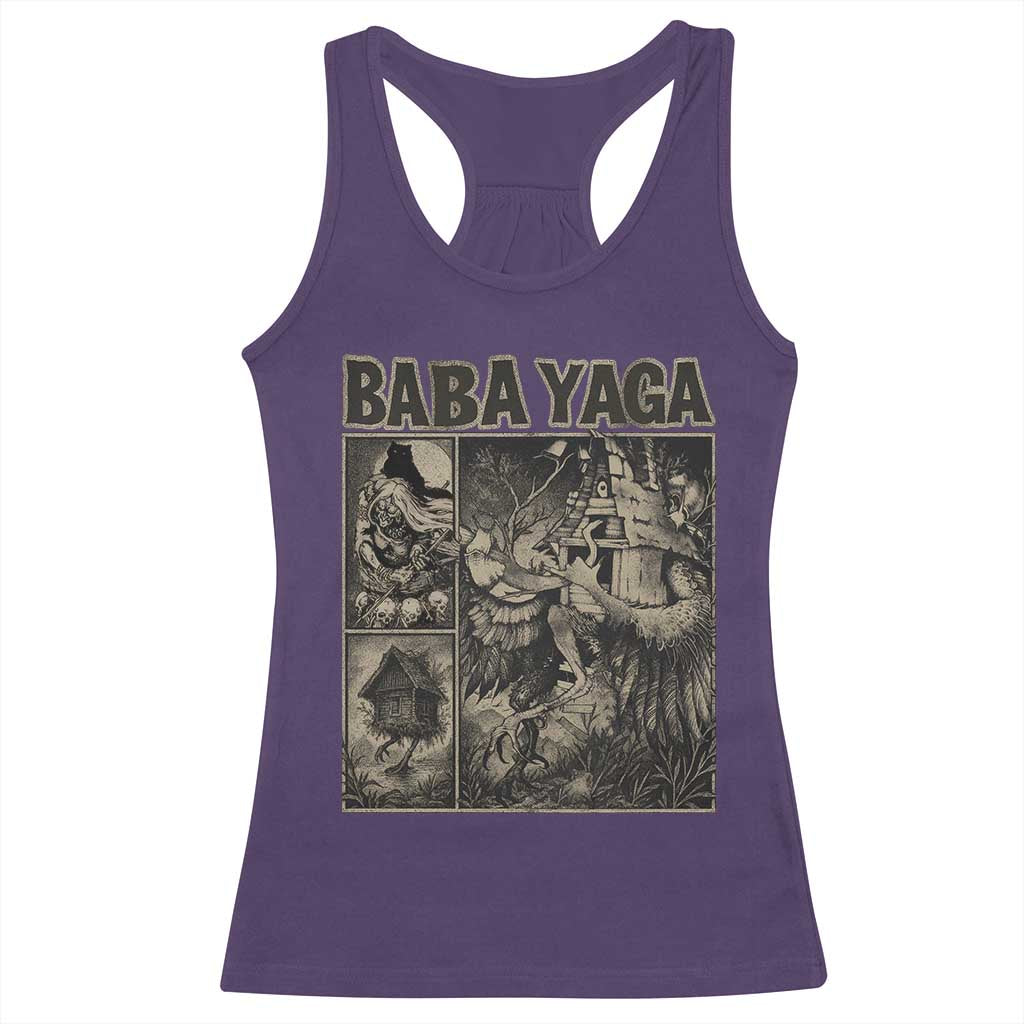 Baba Yaga House Racerback Tank Top Slavic Folklore Russia Fairy Tale Horror Fans - Wonder Print Shop