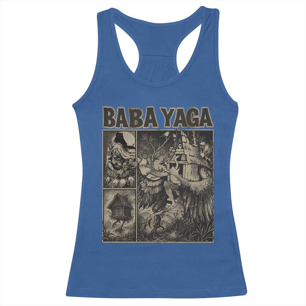 Baba Yaga House Racerback Tank Top Slavic Folklore Russia Fairy Tale Horror Fans - Wonder Print Shop