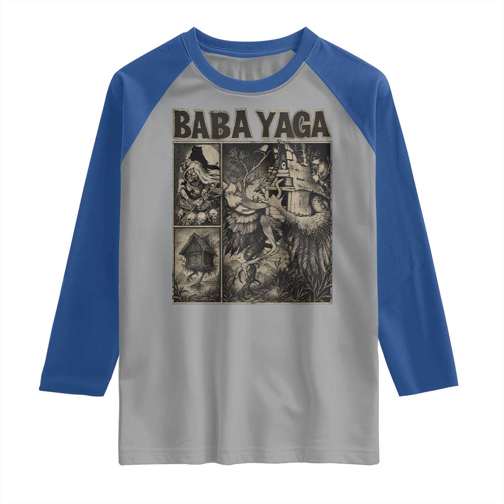 Baba Yaga House Raglan Shirt Slavic Folklore Russia Fairy Tale Horror Fans - Wonder Print Shop
