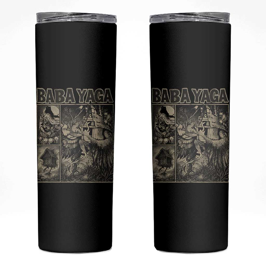 Baba Yaga House Skinny Tumbler Slavic Folklore Russia Fairy Tale Horror Fans - Wonder Print Shop