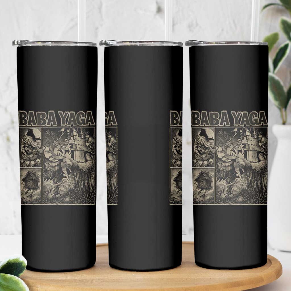 Baba Yaga House Skinny Tumbler Slavic Folklore Russia Fairy Tale Horror Fans - Wonder Print Shop