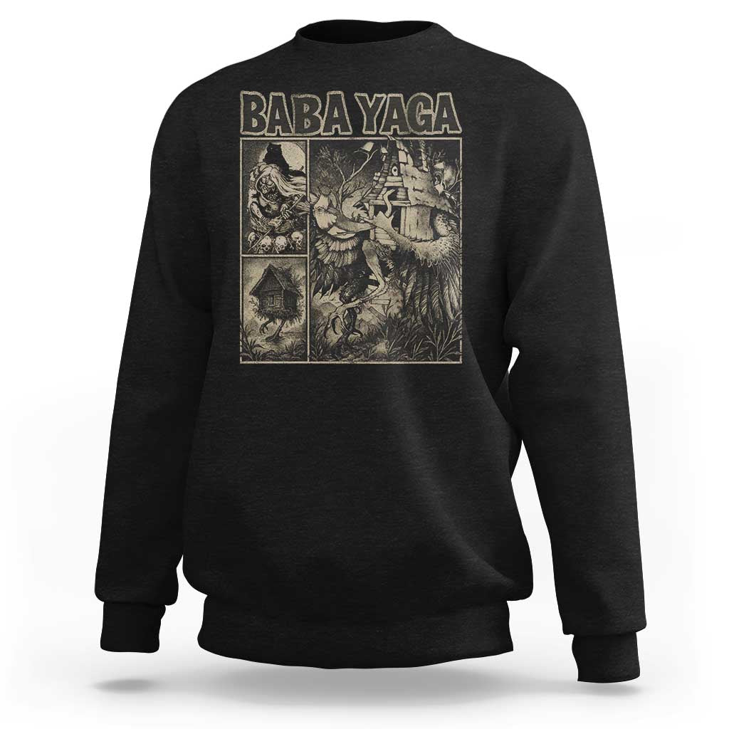 Baba Yaga House Sweatshirt Slavic Folklore Russia Fairy Tale Horror Fans - Wonder Print Shop