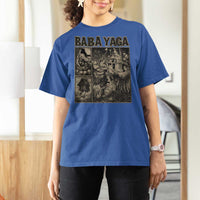 Baba Yaga House T Shirt For Women Slavic Folklore Russia Fairy Tale Horror Fans - Wonder Print Shop
