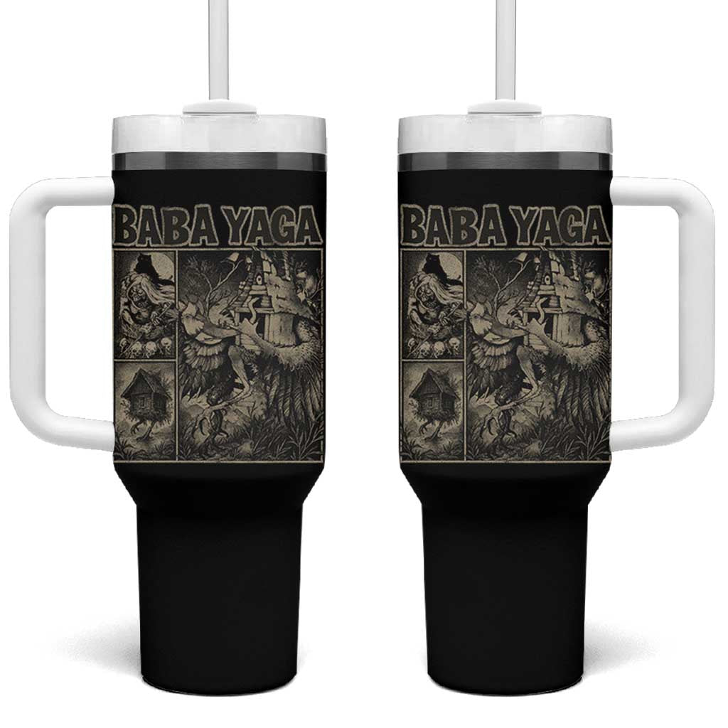 Baba Yaga House Tumbler With Handle Slavic Folklore Russia Fairy Tale Horror Fans - Wonder Print Shop