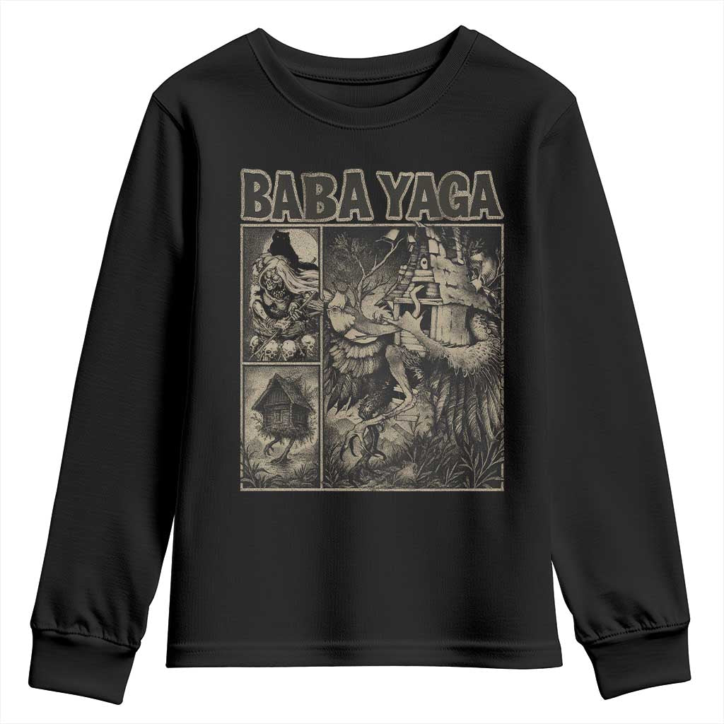Baba Yaga House Youth Sweatshirt Slavic Folklore Russia Fairy Tale Horror Fans - Wonder Print Shop