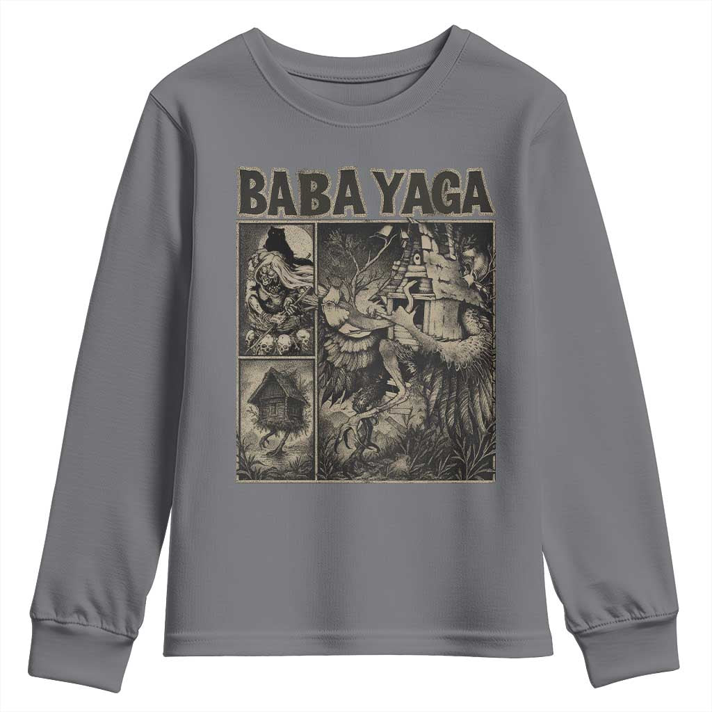 Baba Yaga House Youth Sweatshirt Slavic Folklore Russia Fairy Tale Horror Fans - Wonder Print Shop
