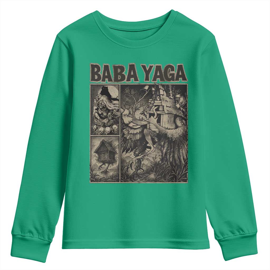 Baba Yaga House Youth Sweatshirt Slavic Folklore Russia Fairy Tale Horror Fans - Wonder Print Shop