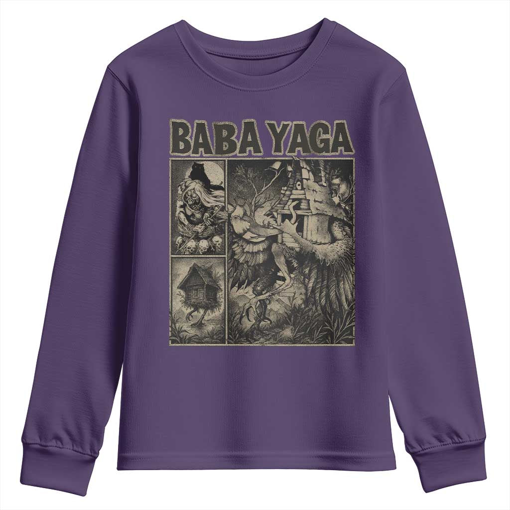 Baba Yaga House Youth Sweatshirt Slavic Folklore Russia Fairy Tale Horror Fans - Wonder Print Shop